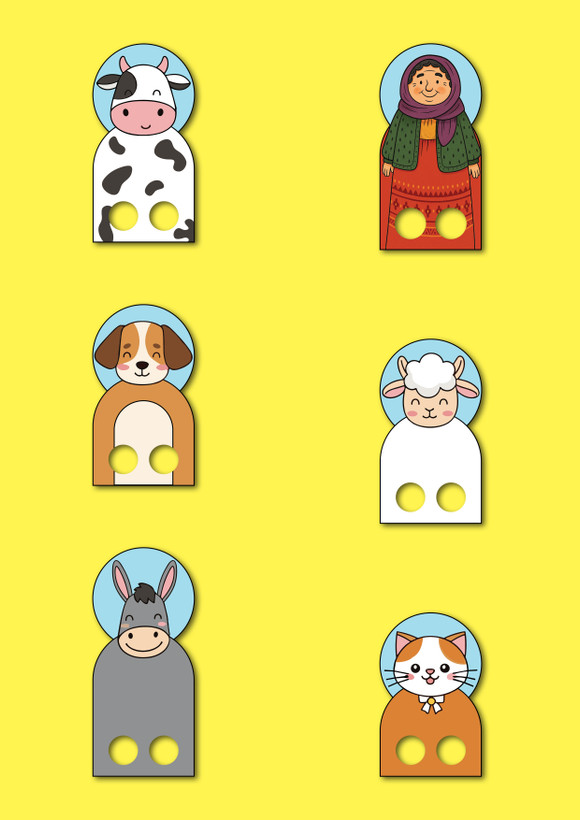 عروسک انگشتی کاغذی